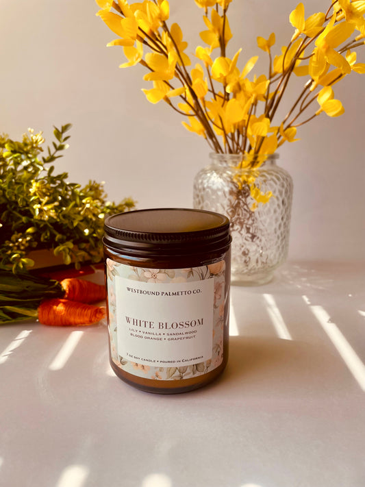 7 oz White Blossom Candle