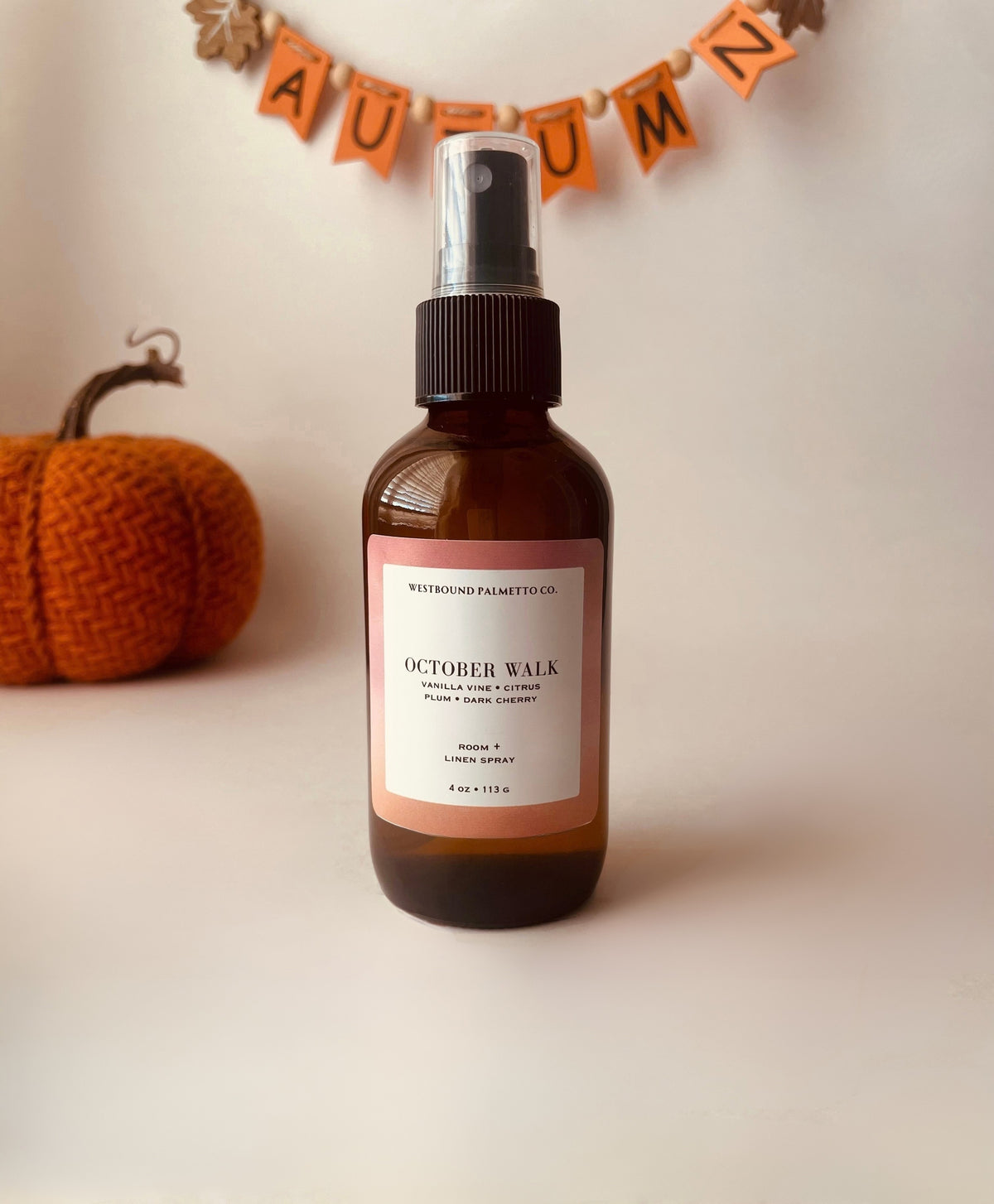 4 oz. October Walk Room and Linen Spray